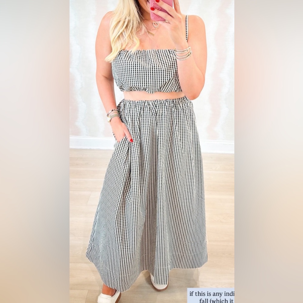 French connection from dilliards gingham set small! Skirt was altered a tad!